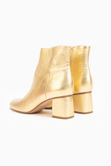 Red Valentino Gold Ankle Boots- Size 38
