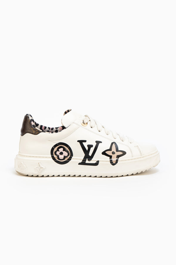 Louis Vuitton Time Out Trainers White- Size 38