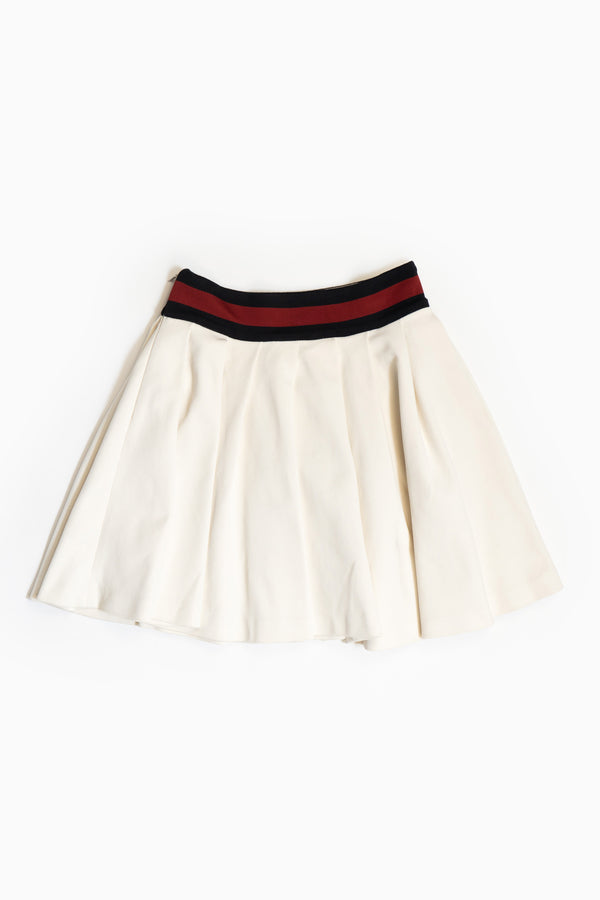 Gucci White Skirt With Stripes