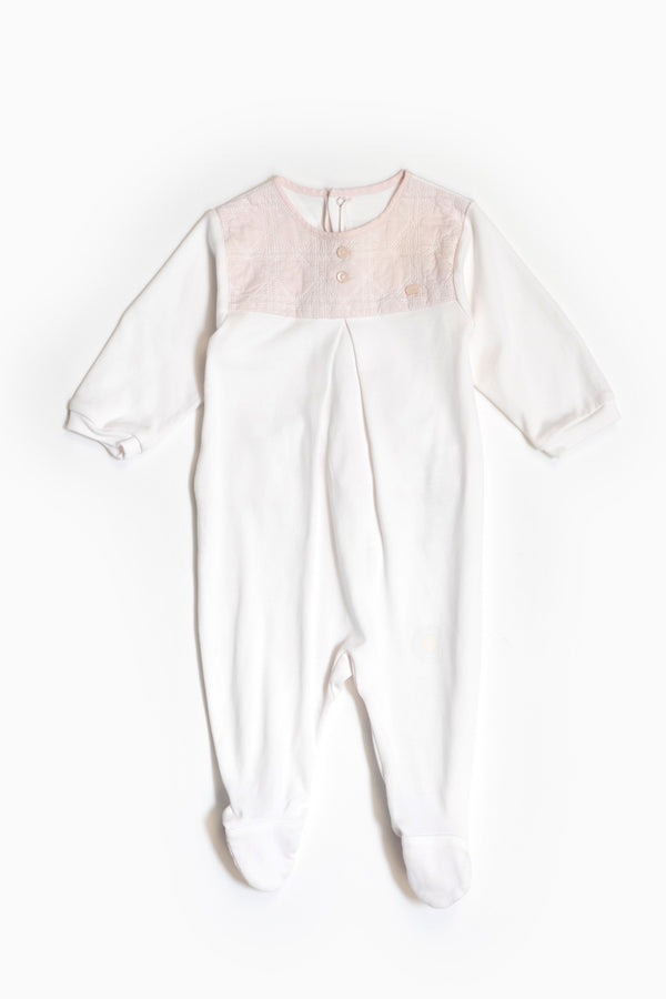 Baby Dior Babygrow In Pink
