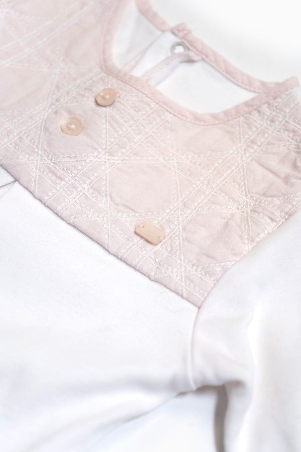 Baby Dior Babygrow In Pink