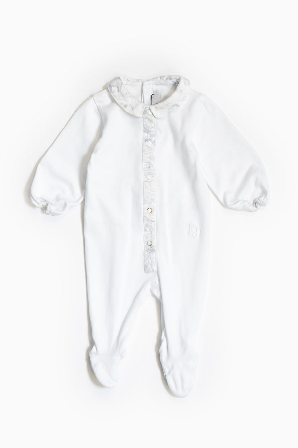 Baby Dior Babygrow In White