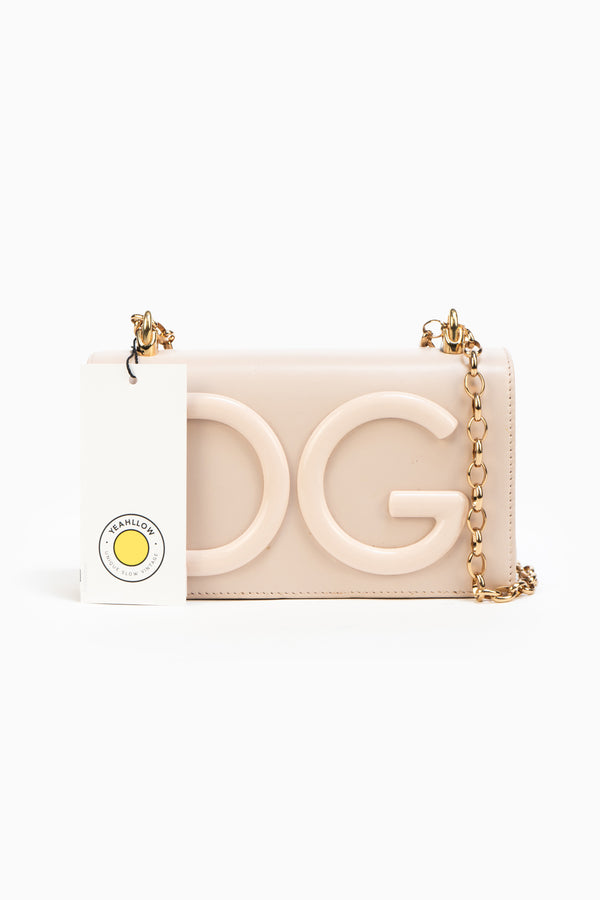 Dolce & Gabbana Pale Beige Leather Bag
