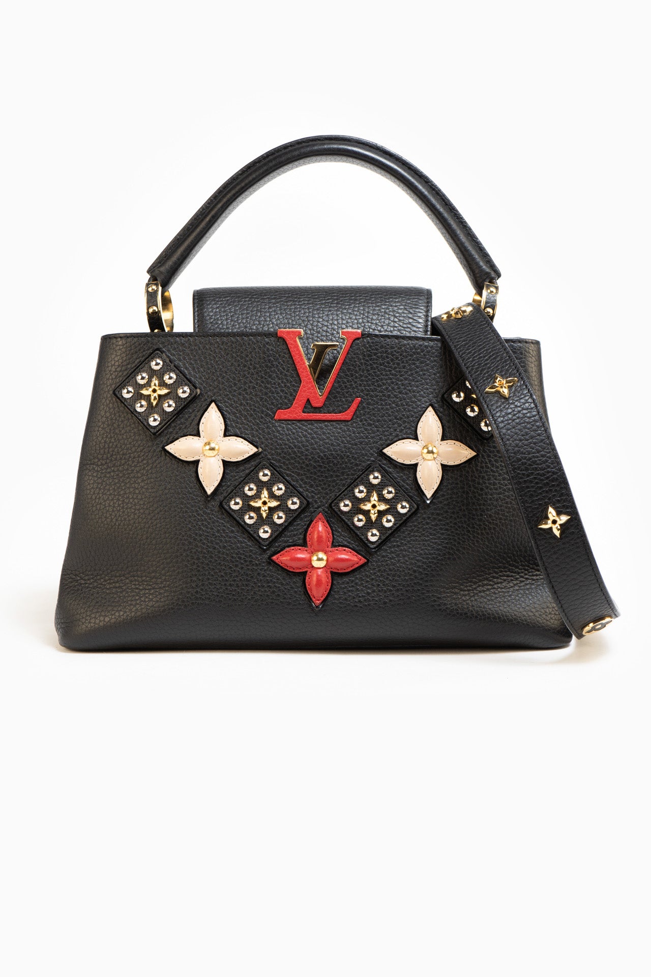 Louis Vuitton Capucines MM Limited Edition Bag In Black