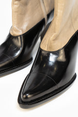 Prada Black Leather Boots With Box- Size 36,5