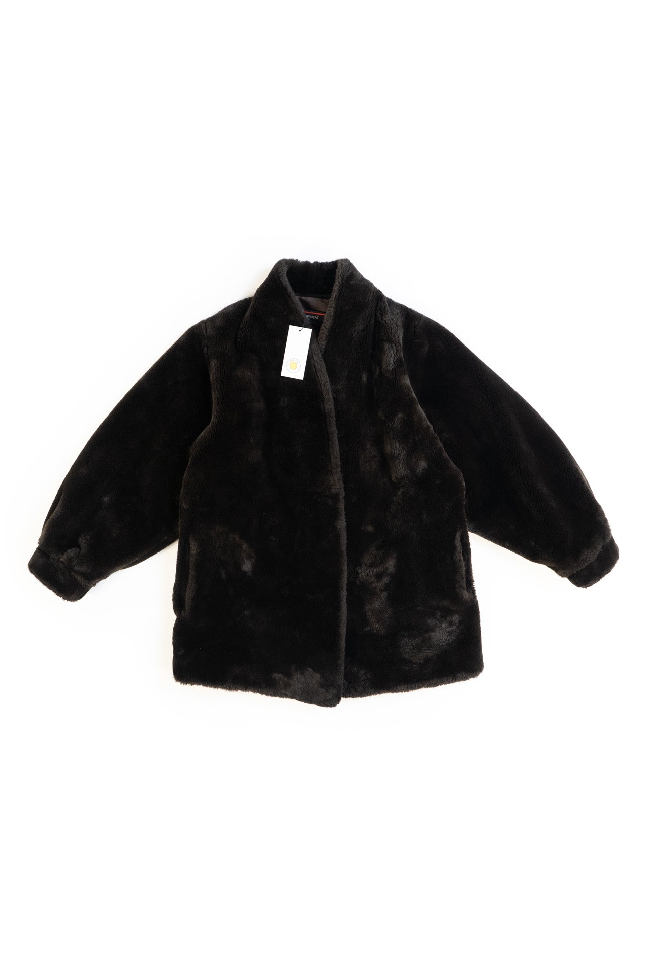 Yves Saint Laurent Vintage Fur Coat In Brown