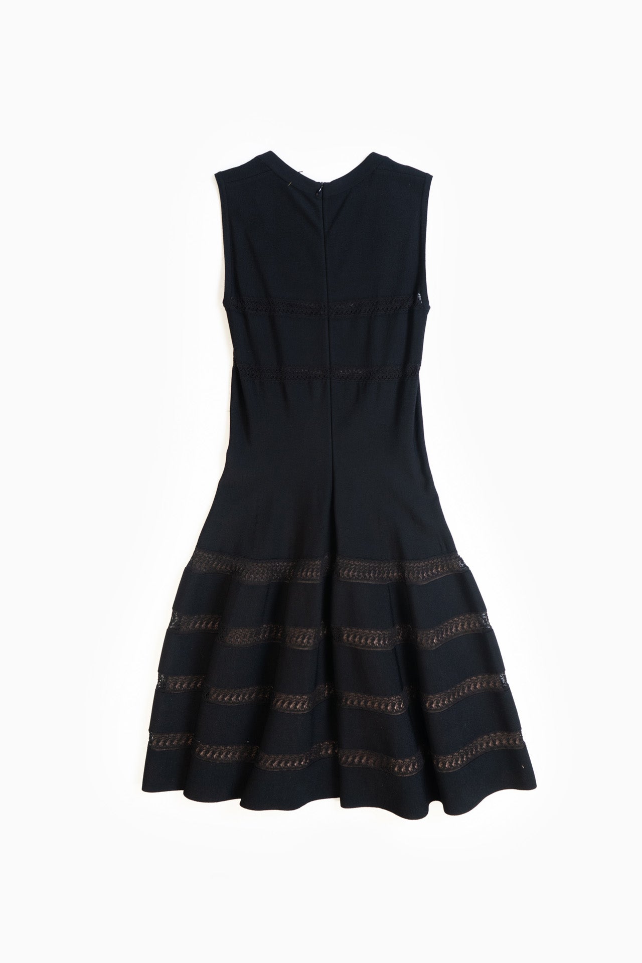 Alaia Paris Robe Noire Avec Dentelle 