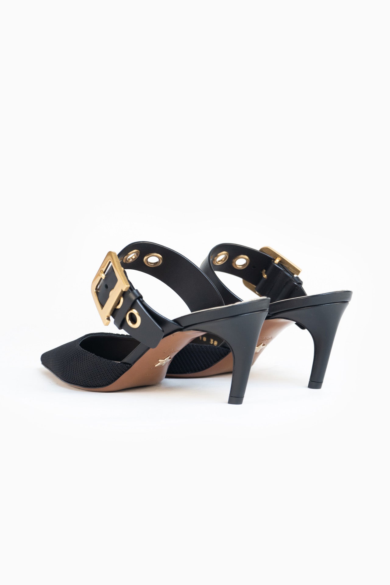 Christian Dior D-Dior Mules In Black - Size 38