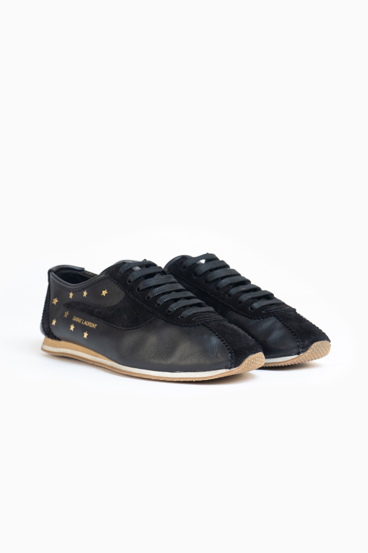 Saint Laurent Jay Low Sneakers In Black - Size 37