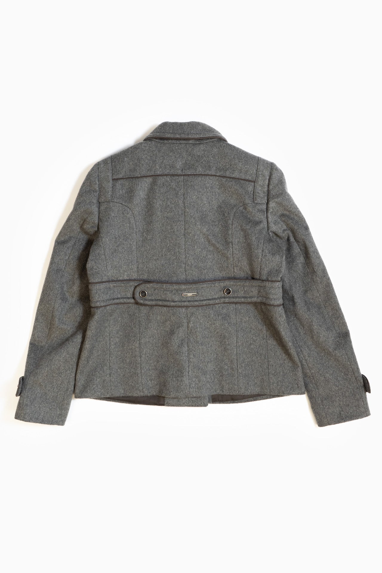 Gucci Wool Coat In Grey