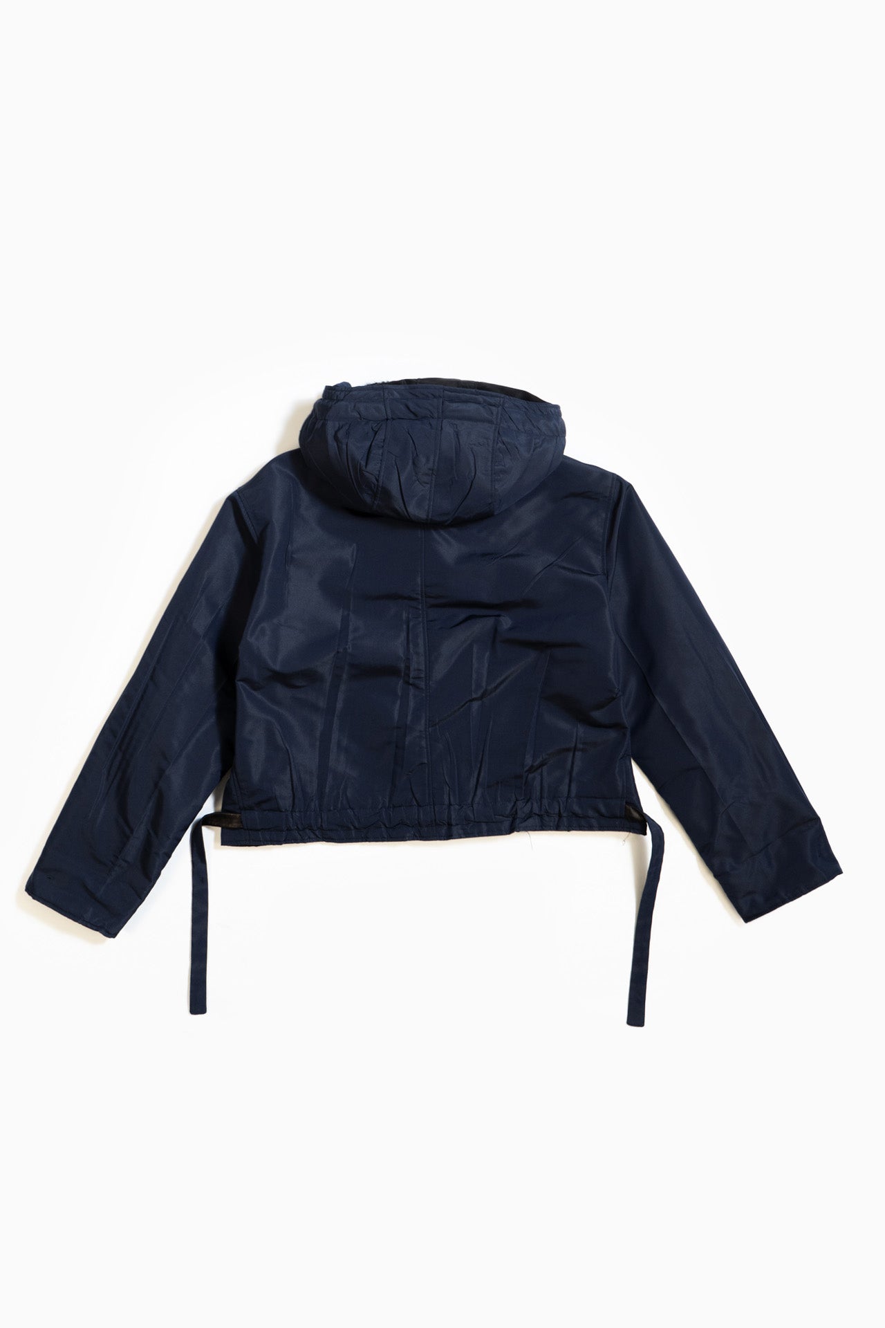 Prada Rain Coat With Hood In Navy