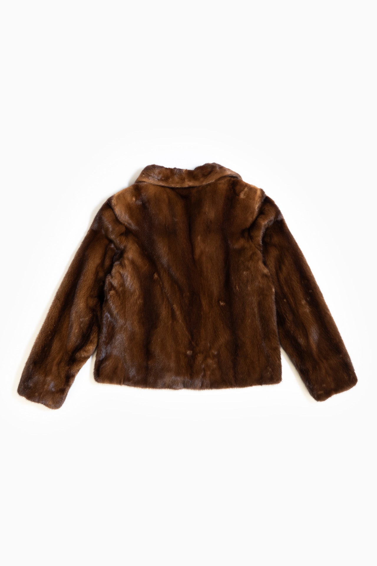 Vintage Mink Fur Coat In Brown