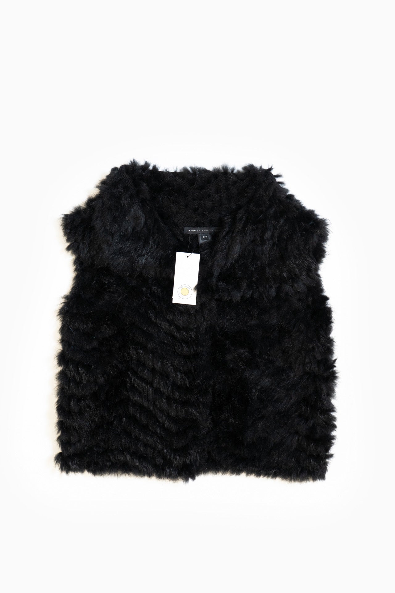 Marc by Marc Jacobs Fur Vest In Black