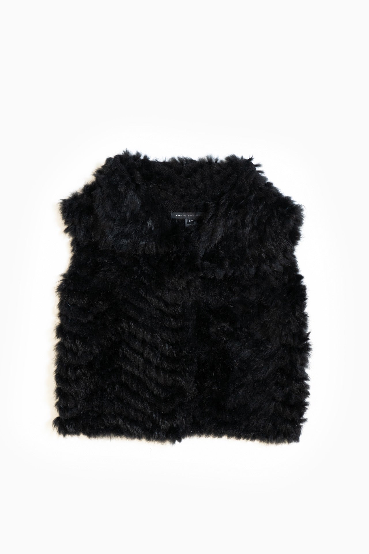 Marc by Marc Jacobs Fur Vest In Black