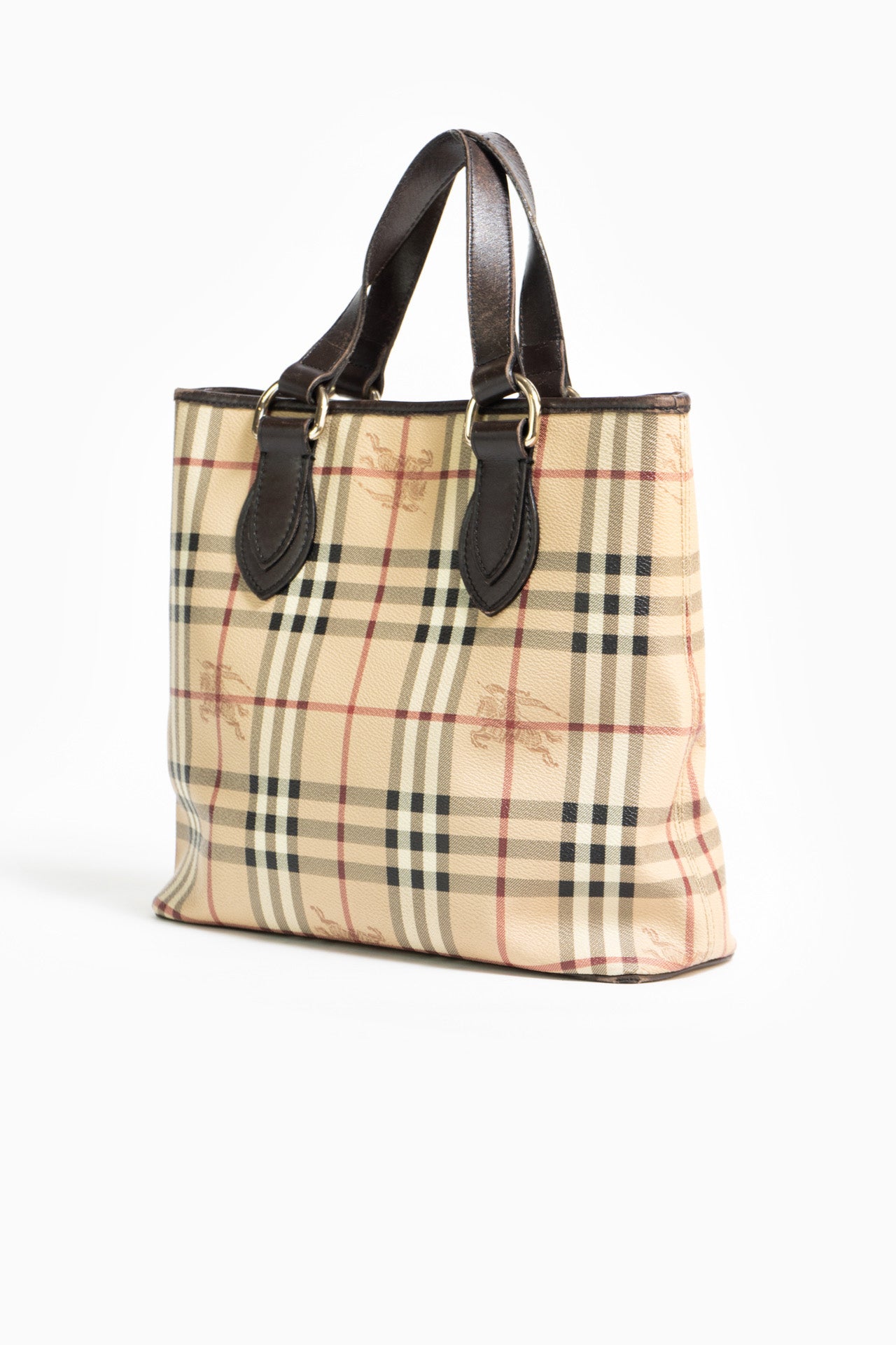 Burberry Haymarket Check Tote Handbag