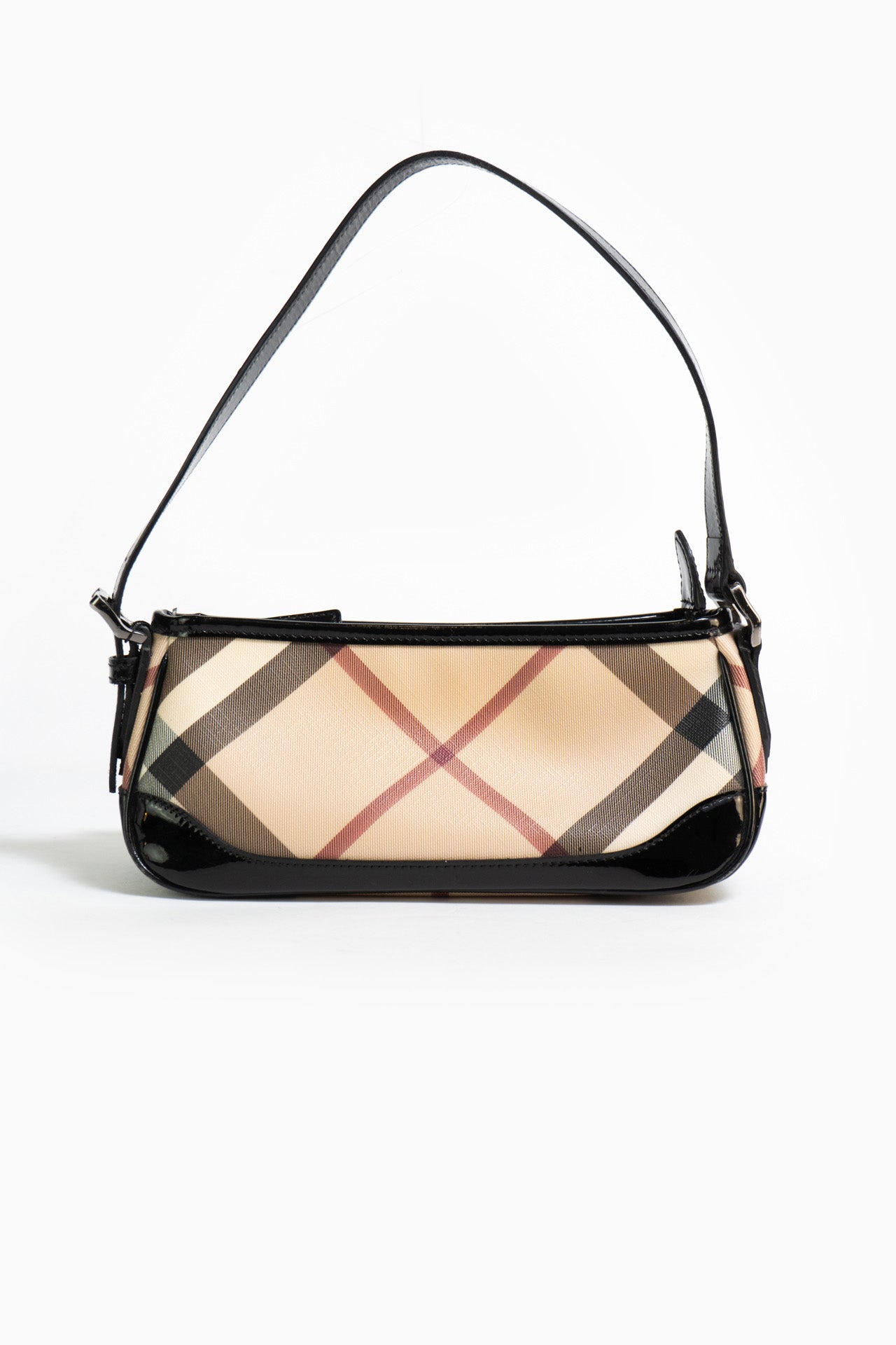 Burberry Nova Check Baguette Shoulder Bag