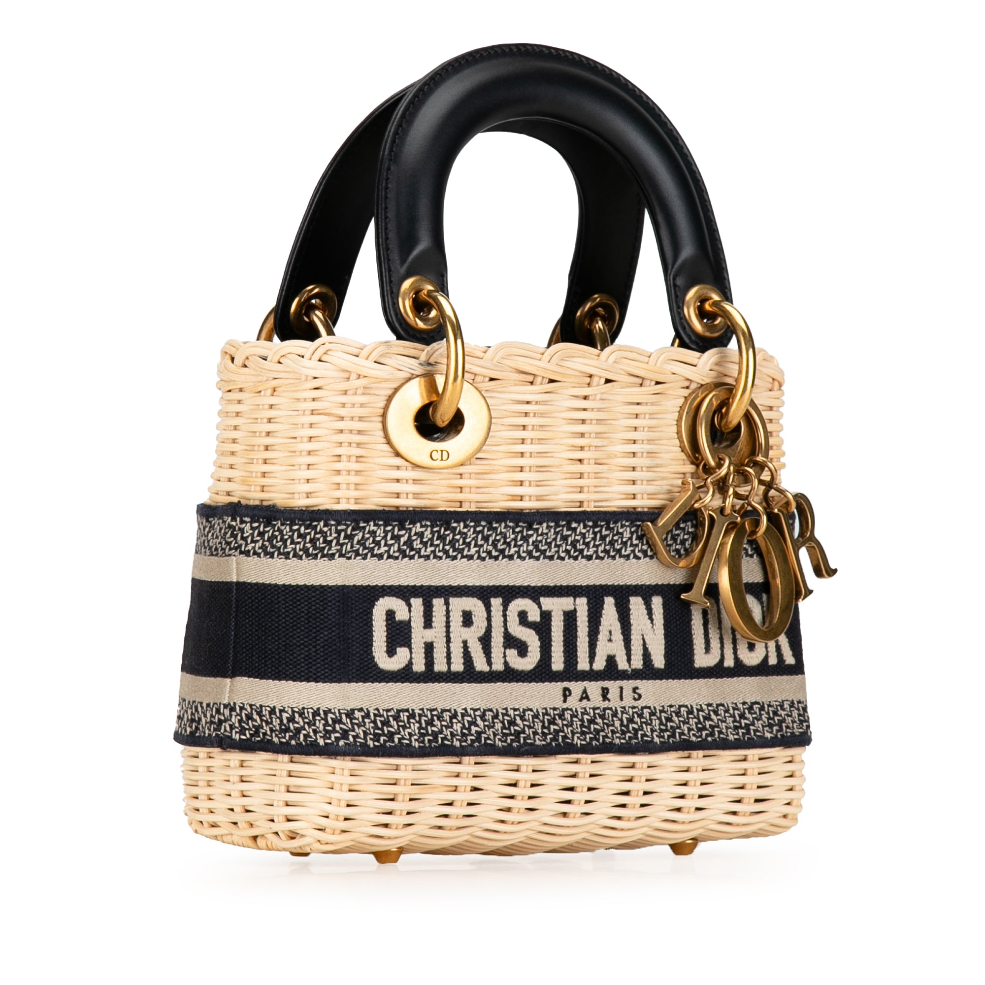 Christian Dior Mini Oblique Wicker Lady Dior