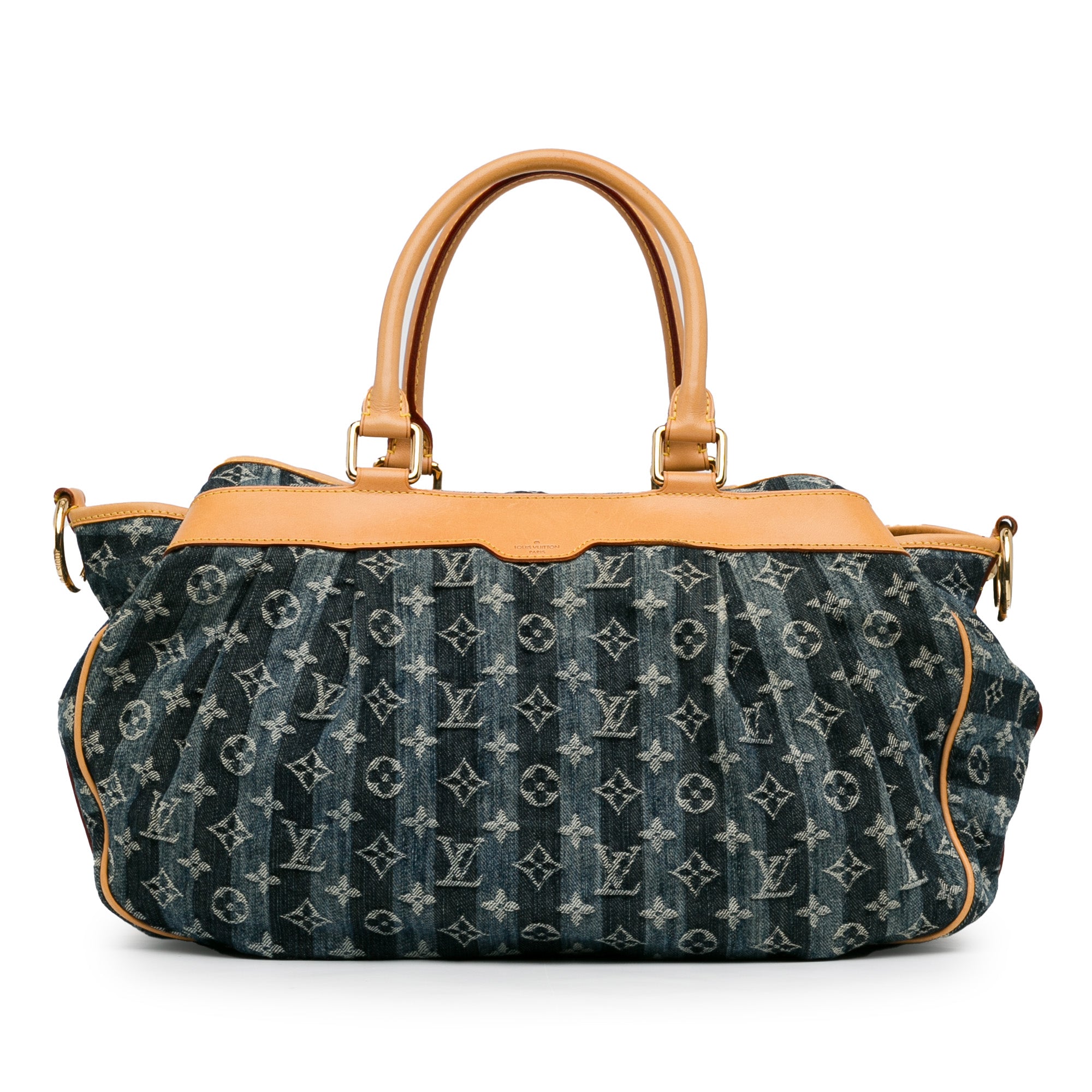 LV Monogram Denim Porte Epaule Raye Cabas GM