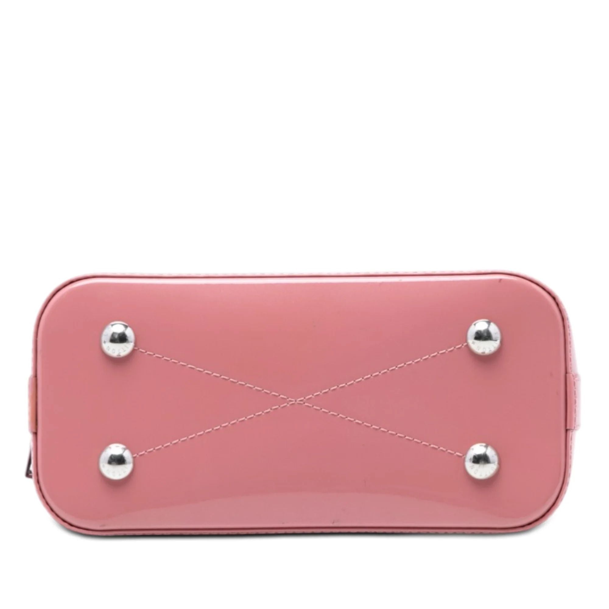 Louis Vuitton Rose Blush Vernis Miroir Alma BB Bag