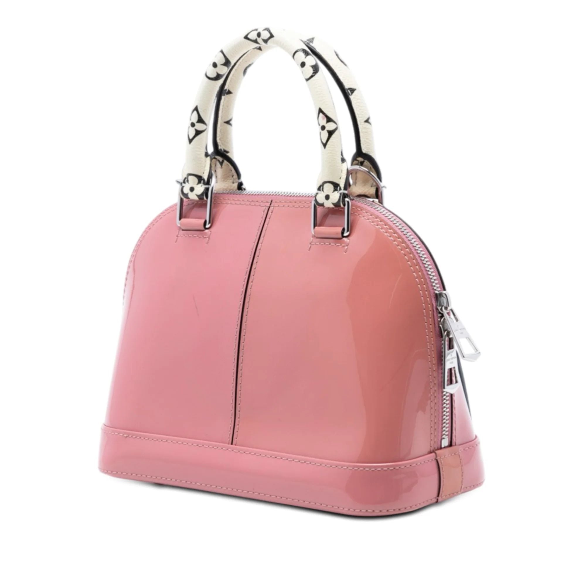 Louis Vuitton Rose Blush Vernis Miroir Alma BB Bag
