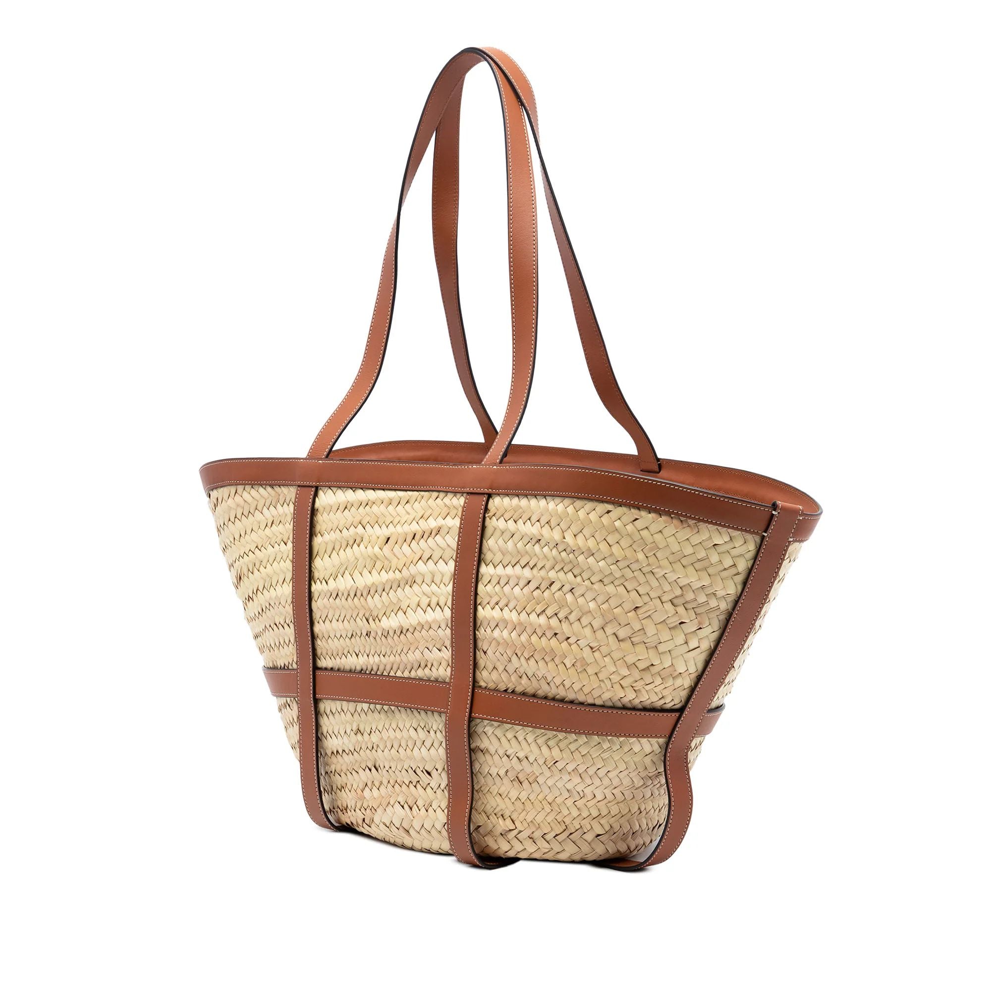 Celine Medium Raffia Panier Tote Bag