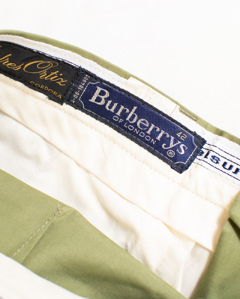 Green Burberry Suit Trousers - so elegant!