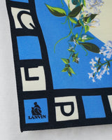 Lanvin Printed Blue Scarf