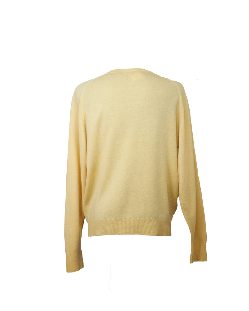 Burberry Yellow Knit With Logo