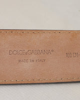 Dolce&Gabbana Green Shiny Belt