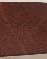 Dolce&Gabbana Brown And Gold Belt