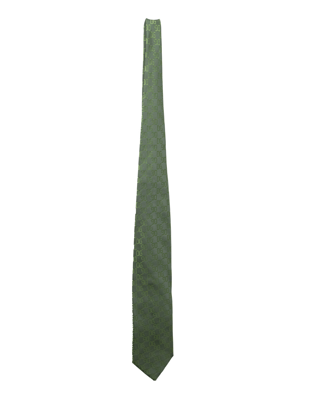 Gravata Monograma Verde Dolce&amp;Gabbana 