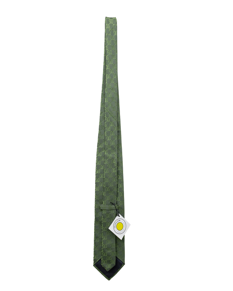 Dolce&Gabbana Green Monogram Tie