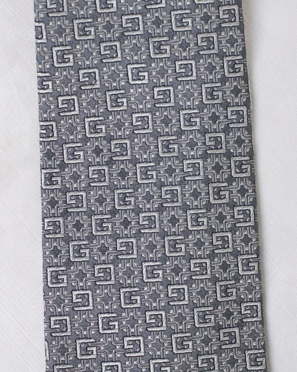 Gucci GG Monogram Grey Tie