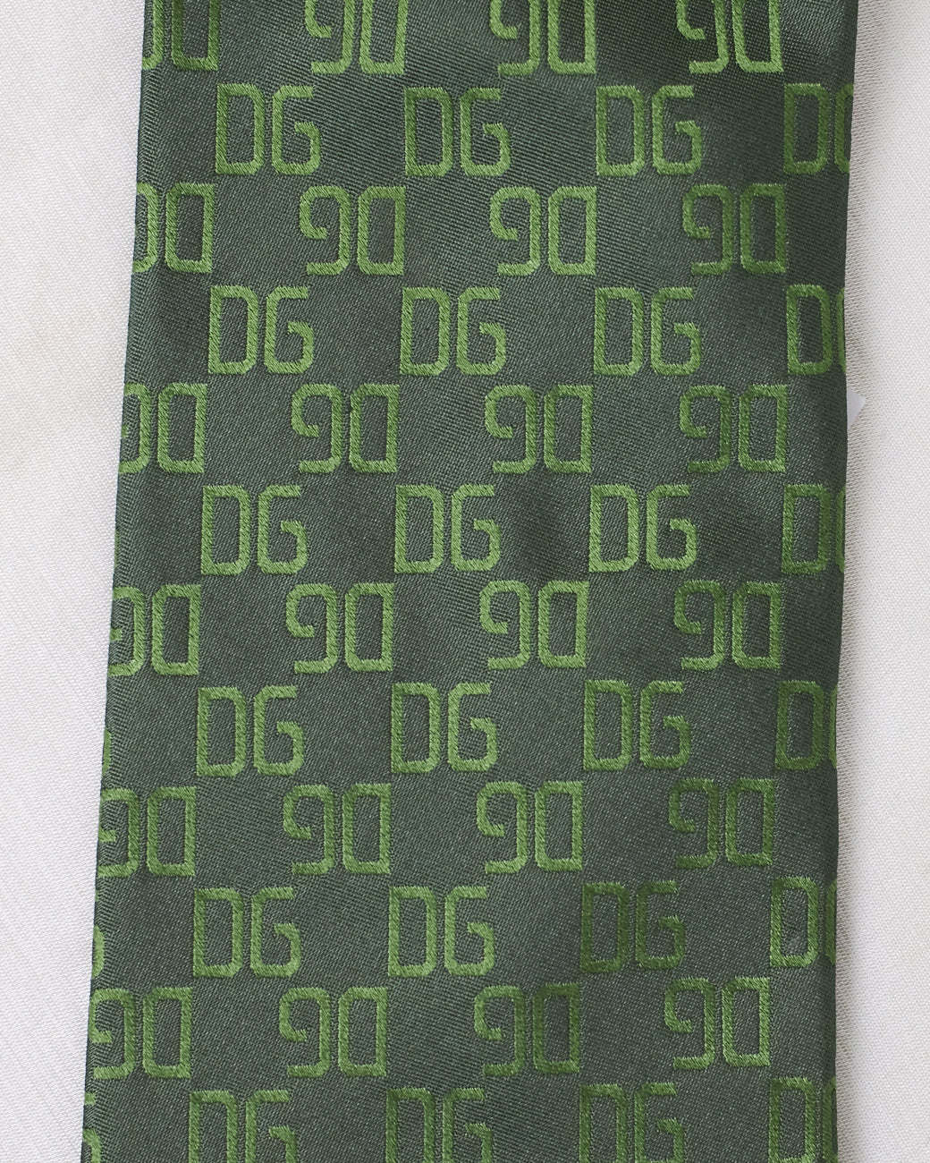 Dolce&amp;Gabbana Cravate Monogramme Vert