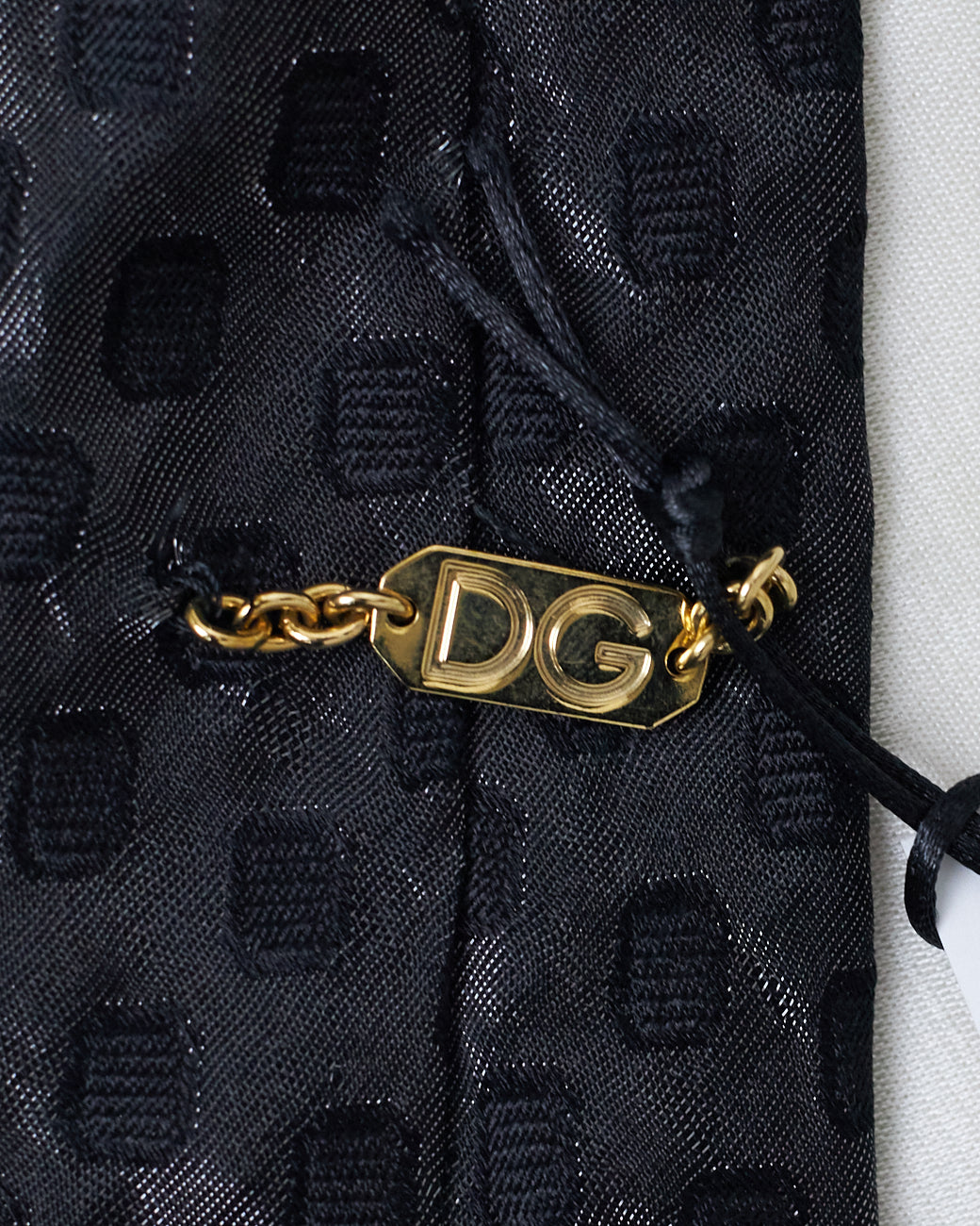 Gravata quadrada preta Dolce&amp;Gabbana 