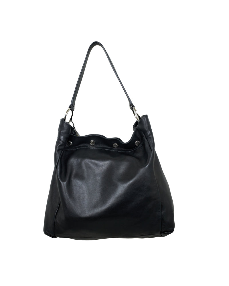 Prada Black Shoulder Bag With Pressure Springs