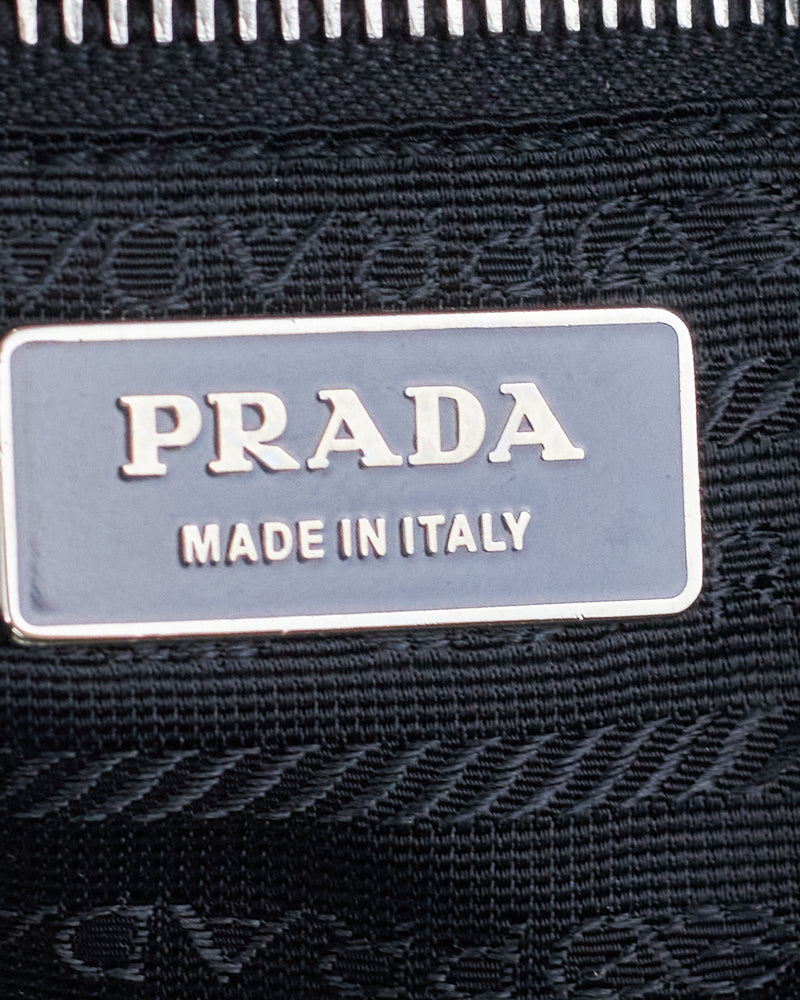 Prada Black Shoulder Bag With Pressure Springs