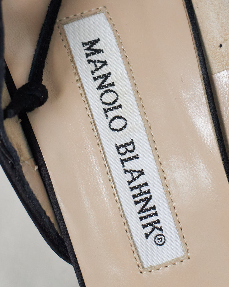 Manolo Blahnik Black High Heels - size 38