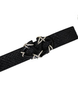 Valentino Garavani Black Snake Belt - Size 36
