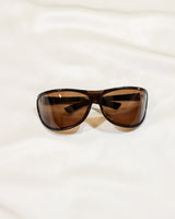 Óculos de Sol Bottega Veneta em Acetato Marrom com detalhes em metal - com caixa