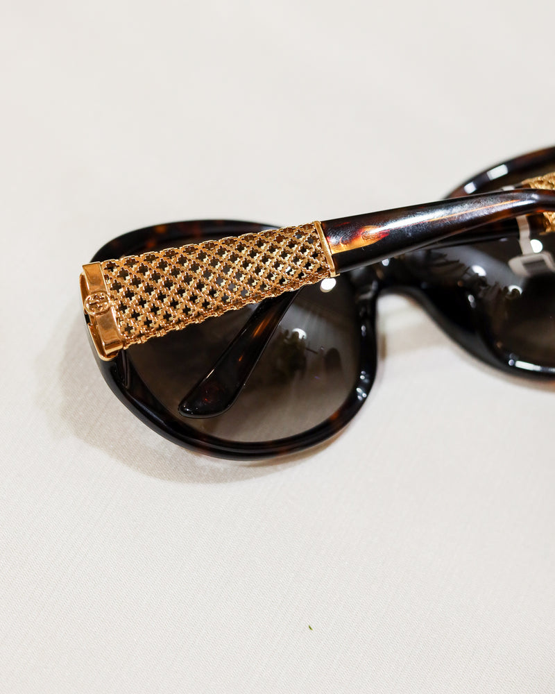Gucci Havana Round Sunglasses - with box