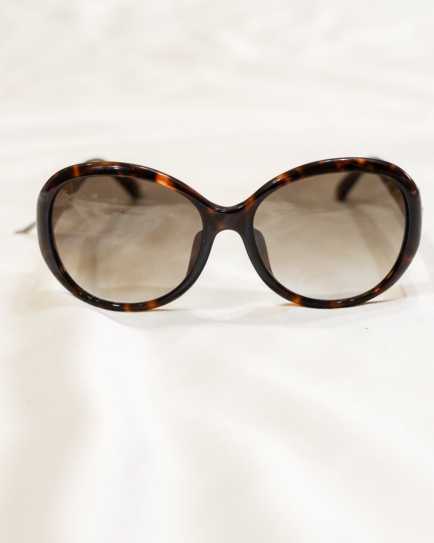 Óculos de sol redondos Gucci Havana - com caixa