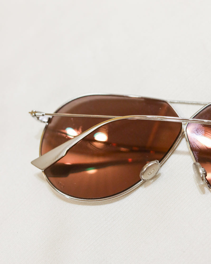 Christian Dior Stellaire Palladium Mirror Sunglasses - with box