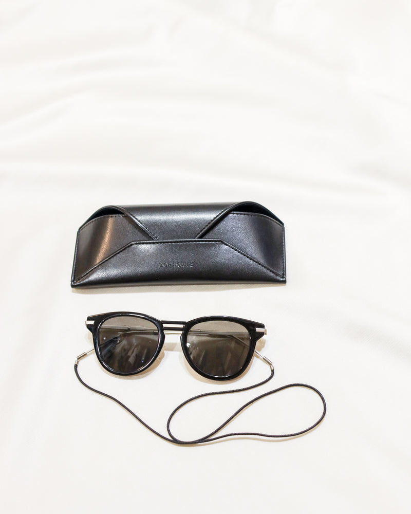 Christian Dior Lunettes de soleil noires Wayfarer - avec boîte