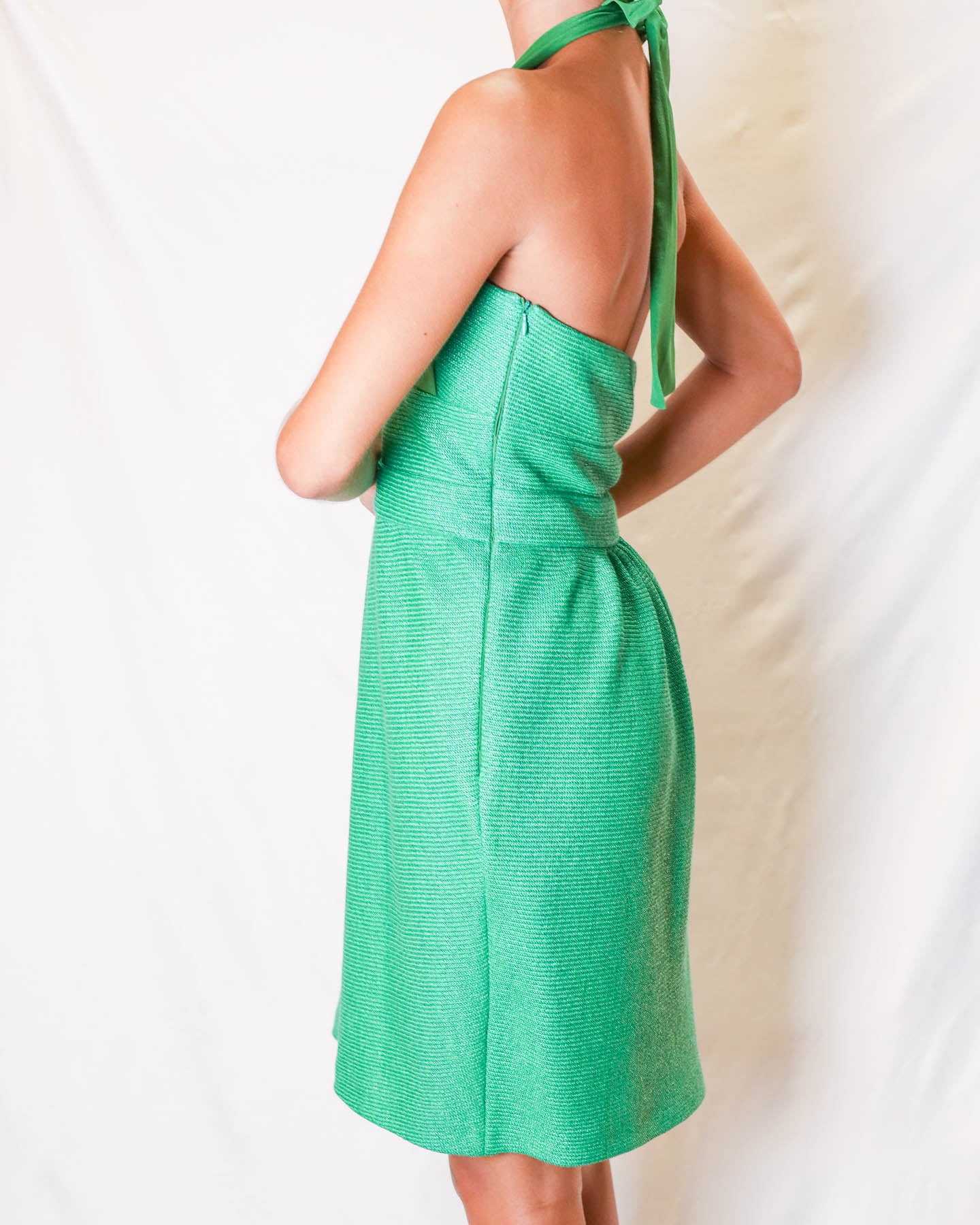 M MISSONI GREEN DRESS WITH BOW