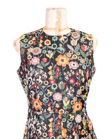 Red Valentino Micro Floral Embroidered Dress