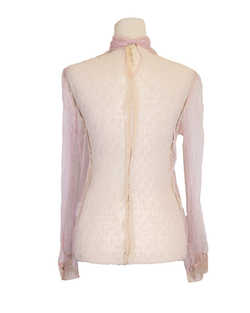 Red Valentino Pink Lace Top