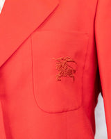 Burberry Vintage Red Blazer With Golden Buttons