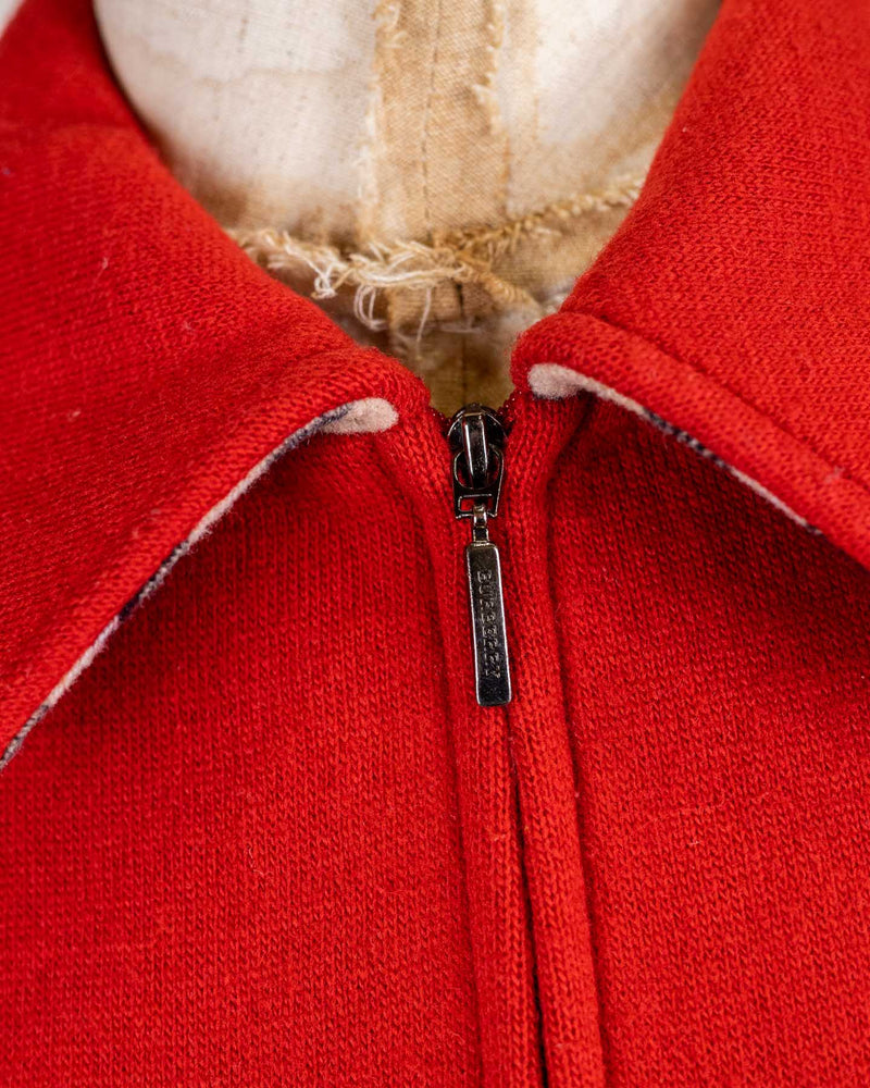 Burberry Vintage Veste en laine à carreaux rouge 