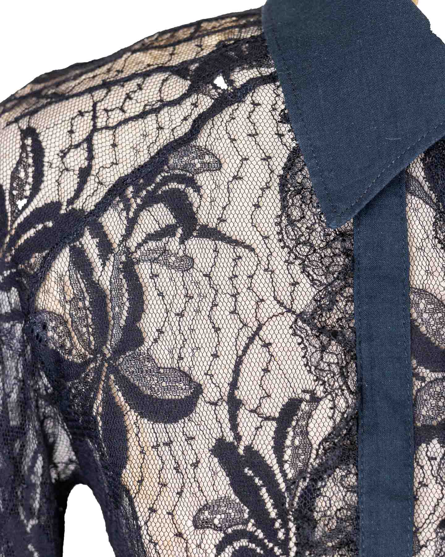 Dolce&amp;Gabbana - Chemise en dentelle - Noir 